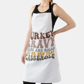 七面鳥の豆と転が秋感謝祭 エプロン (インサイチュ)