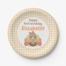 七面鳥の赤ちゃんの1歳の誕生日パーティー