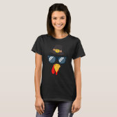 七面鳥の顔のサングラス ピルグリムハット 少年 キッズ サンクスギビング Tシャツ (正面フル)
