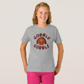 七面鳥の鳴き声 感謝祭Tシャツ Tシャツ (正面フル)