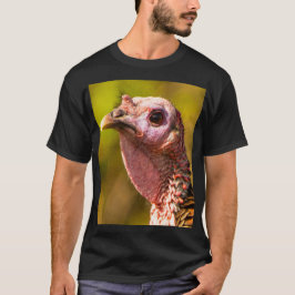 七面鳥のTシャツを閉じて身に着ける Tシャツ