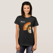 七面鳥もー可笑しい感謝祭 Tシャツ (正面フル)