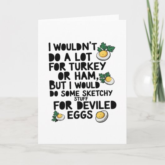 七面鳥やハムのためにそんなに努力はしないけど、でも  カード (正面)