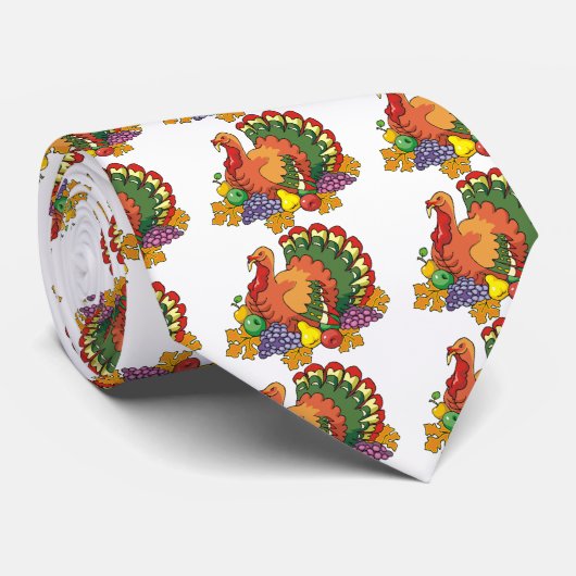 七面鳥をがつがつむさぼること ネクタイ (ロール)
