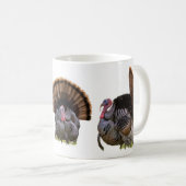 七面鳥を扱う コーヒーマグカップ (正面右)