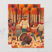 七面鳥を捕まえる (正面/裏面)