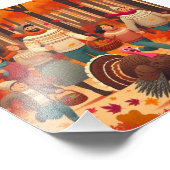 七面鳥を捕まえる フォトプリント            (角)