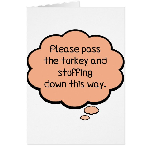 七面鳥を渡して詰め物をして下さい (正面)