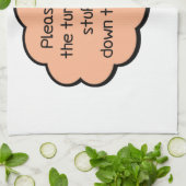 七面鳥を渡して詰め物をして下さい キッチンタオル (折り畳み)