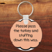 七面鳥を渡して詰め物をして下さい キーホルダー (正面)