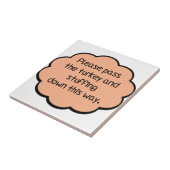 七面鳥を渡して詰め物をして下さい タイル (側面)