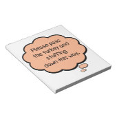 七面鳥を渡して詰め物をして下さい ノートパッド (アングル)