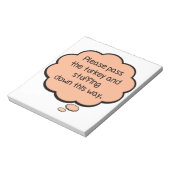 七面鳥を渡して詰め物をして下さい ノートパッド (回転)