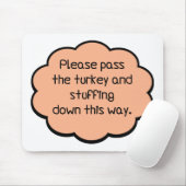 七面鳥を渡して詰め物をして下さい マウスパッド (マウス)