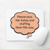 七面鳥を渡して詰め物をして下さい マウスパッド (マウス)