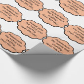 七面鳥を渡して詰め物をして下さい ラッピングペーパー (角)