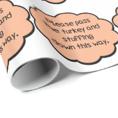 七面鳥を渡して詰め物をして下さい ラッピングペーパー (ロールコーナー)