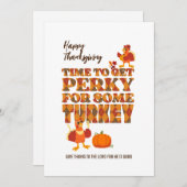 七面鳥クリスチャンにとって幸せな感謝祭 シーズンカード (正面/裏面)