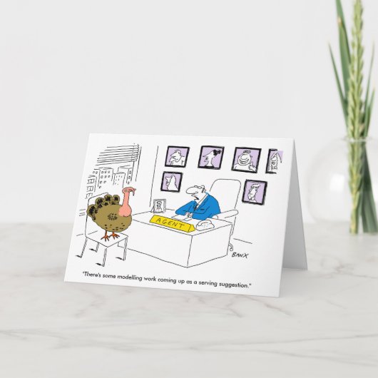 七面鳥クリスマスカード シーズンカード (正面)