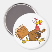 七面鳥サッカー選手 マグネット (正面/裏面)