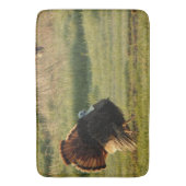 七面鳥ジャケシャワーバスルームマット（男性） バスマット (正面縦)