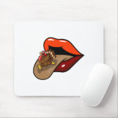 七面鳥タンクアウトサンクスギビングおもしろいデイリップ秋 マウスパッド (マウス)