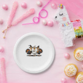 七面鳥ハロウィンブー、感謝祭不気味七面鳥 ペーパープレート (パーティー)