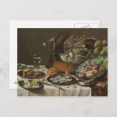 「七面鳥パイの静物詩」 ポストカード (正面/裏面)