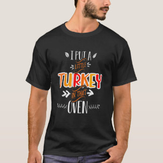 七面鳥パパ 感謝祭の妊娠発表 Tシャツ