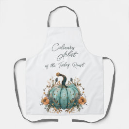 七面鳥ローストブルーパンプキンの料理作家 エプロン