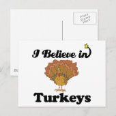 七面鳥信じの中だ ポストカード (正面/裏面)