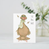 七面鳥写真 ポストカード (スタンド正面)