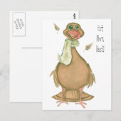 七面鳥写真 ポストカード (正面/裏面)