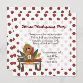 七面鳥感謝祭 招待状 (正面/裏面)