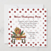 七面鳥感謝祭 招待状 (正面)