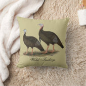 七面鳥東部野生の鳥 クッション (ブランケット)