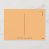 七面鳥素晴らしの食事、感謝祭の鳥ユーモア シーズンポストカード (裏面)