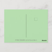 七面鳥素晴らしの食事、感謝祭の鳥ユーモア ポストカード (裏面)