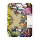 七面鳥素晴らしの食事、感謝祭の鳥ユーモア マグネット (縦)