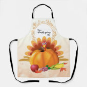 七面鳥 エプロン (正面)