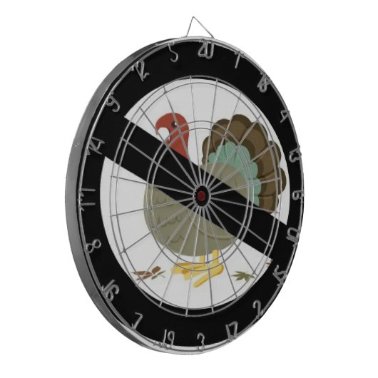 七面鳥 ダーツボード (正面左)