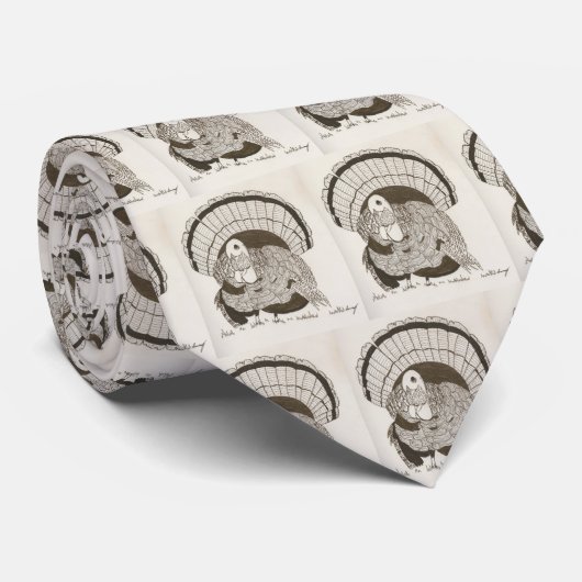 七面鳥 ネクタイ (ロール)