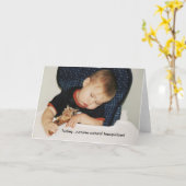 七面鳥…生まれつきの精神安定剤だ! カード (黄色い花)