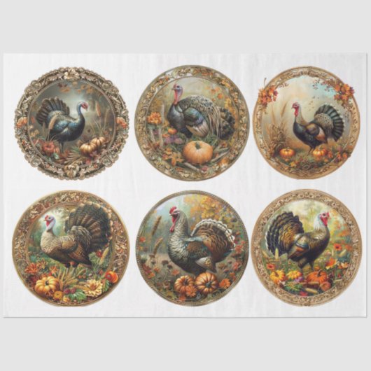 七面鳥 薄葉紙 (正面)