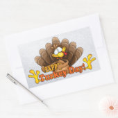 七面鳥 長方形シール (封筒)