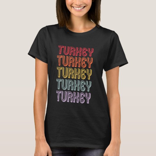 七面鳥 Tシャツ (正面)