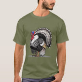 七面鳥 Tシャツ (正面)