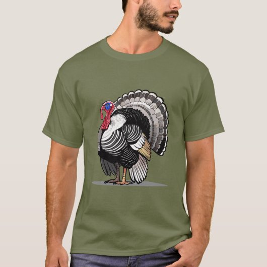 七面鳥 Tシャツ (正面)