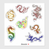 七頭の竜 シール (シート)