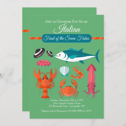 七魚招待状 招待状 (正面/裏面)